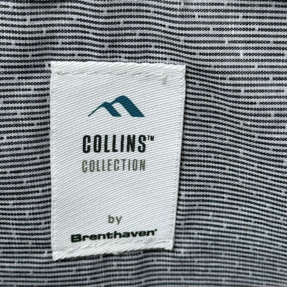 Brenthaven Collins Case iPad / Tablet Holder Blue Fabric Brown Faux Leather Trim - Picture 7 of 10